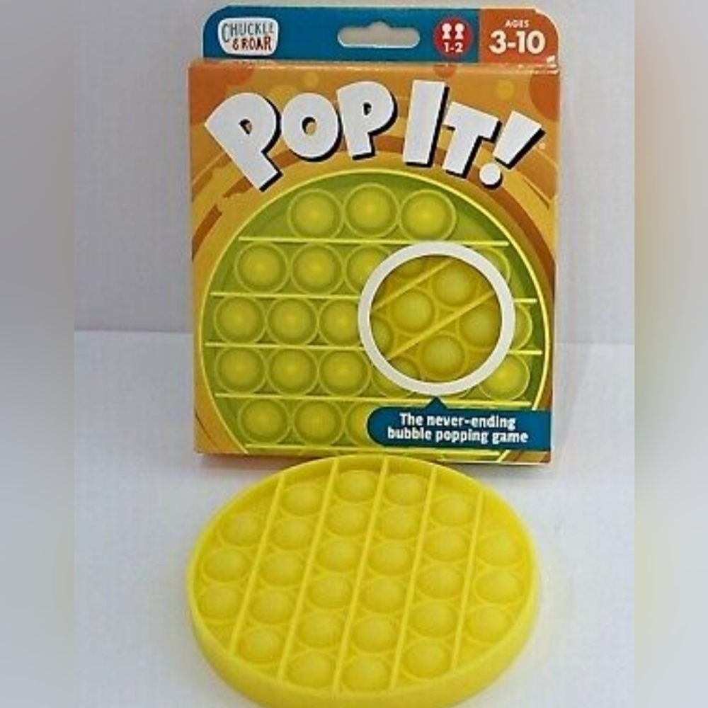 Chuckle & Roar Pop It Never Ending Bubble Popping Game - Yellow